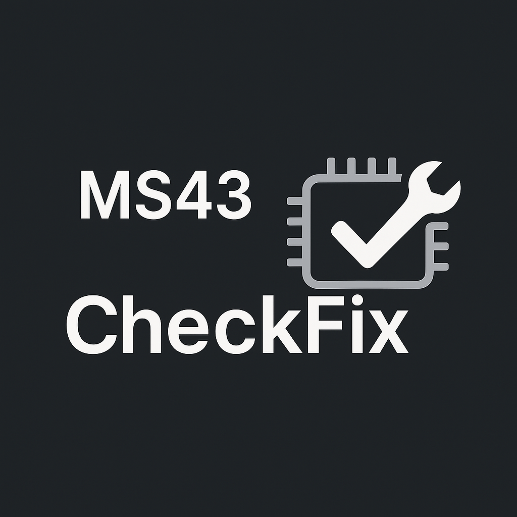 ✅ Free MS43 CheckFix Tool – Validate & Fix ECU Checksums